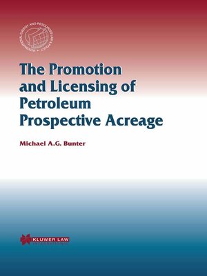 cover image of The Promotion and Licensing of Petroleum Prospective Acreage